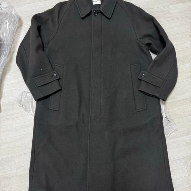 [1] 블랭크룸 스탠다드 발마칸 울 코트 차콜브라운