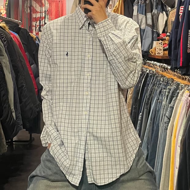 [IM] Polo 폴로 체크 긴팔셔츠