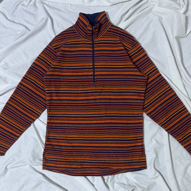 90s 파타고니아 캐필린 반집업 플리스