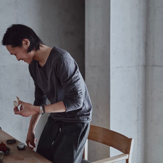 모노프리베 텍스처 롱슬리브 퍼플그레이 1(새상품)