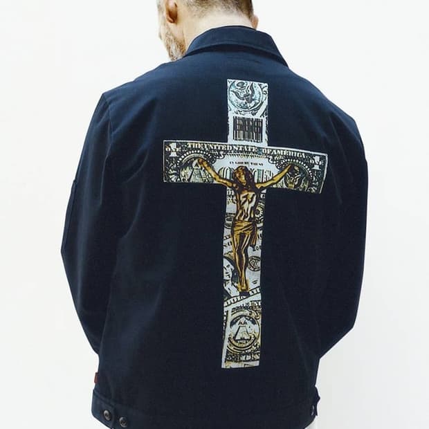 슈프림 14 S/S 데드케네디 워크자켓 블랙 M