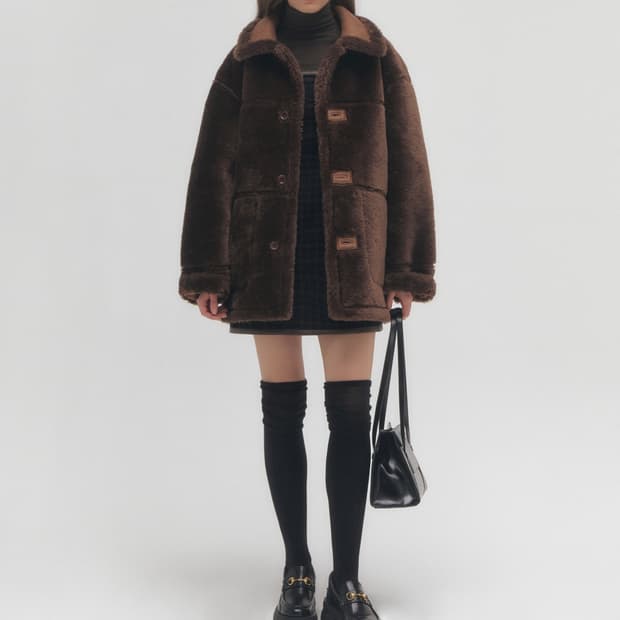 그로브 리버시블 무스탕 양면 무스탕