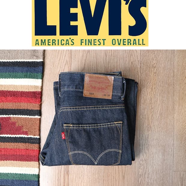 LEVIS 리바이스 523 진청 스트레이트 핏 데님 팬츠 30