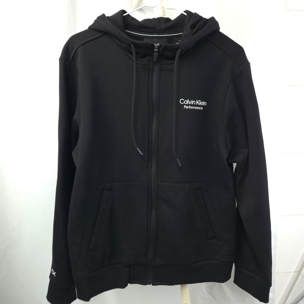 여 55-66 A급 캘빈클라인 기모 후드 집업