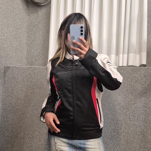 3 COLORED BIKER JACKET 