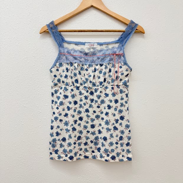 빈티지 MICHEL KLEIN 레이스 리본 슬리브리스