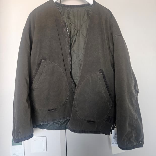 2)폴리테루 25fw 올리브 퀄티드 라이너(1회착)