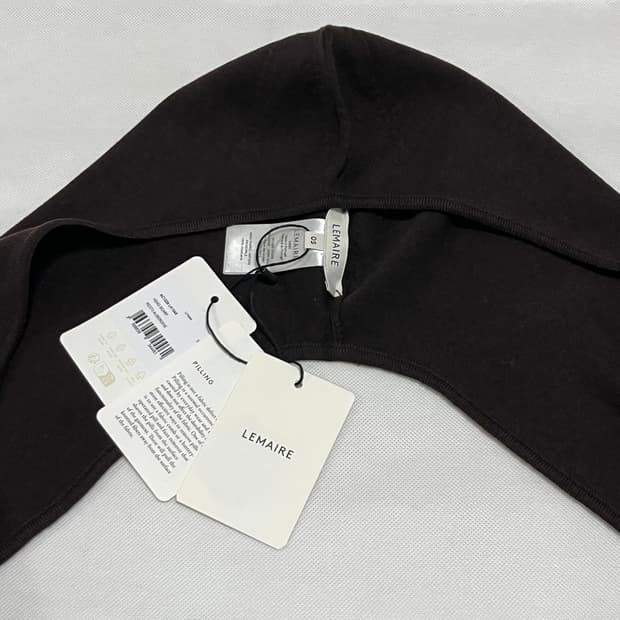 르메르 25fw HEAD SCARF 헤드 머플러/브라운