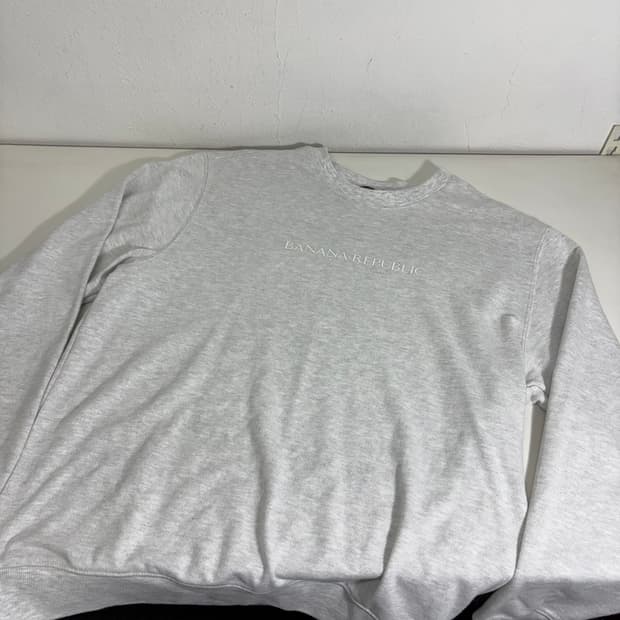XL 바나나리퍼블릭 멜란지그레이 루즈핏 코튼 맨투맨