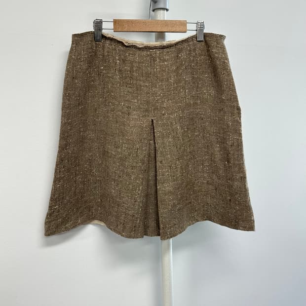 프라다 실크 혼방 스커트