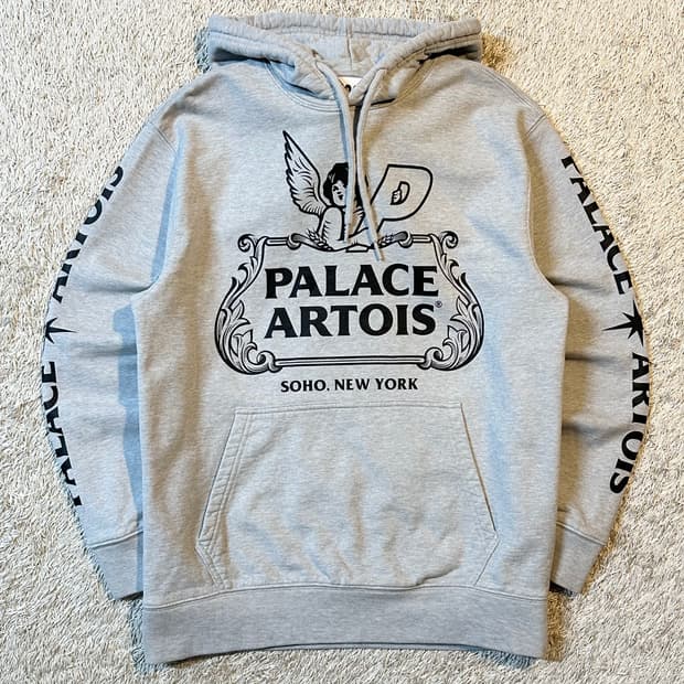 희귀) 21FW 팔라스 X 스텔라 아르투아 첼리스 후드티 그레이