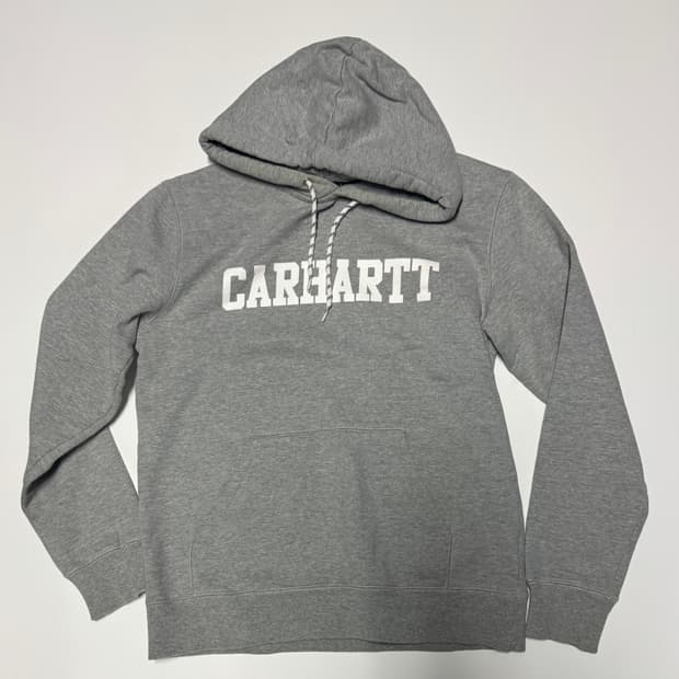 정품 칼하트 WIP 스펠아웃 기모 후드티 M 그레이