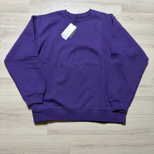 듀테로 90S 스웻 셔츠 헤븐 퍼플 L사이즈 판매