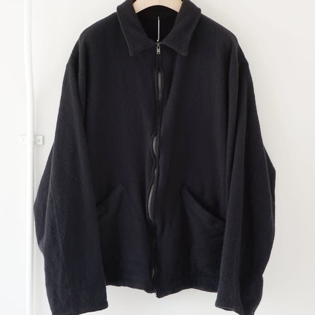 코모리 축융 울 집 숏 자켓 블랙 2