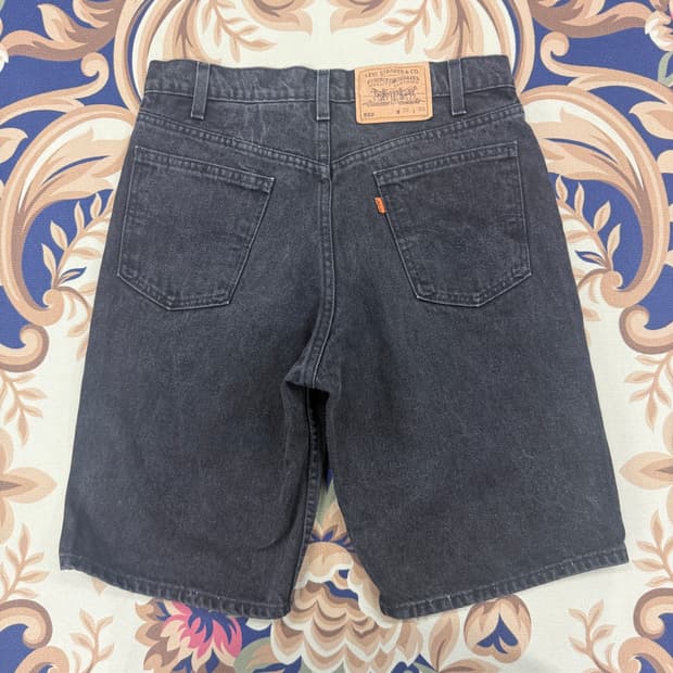 (30)90s 리바이스 levis 550 오렌지탭 흑청데님반바지