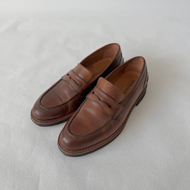 [260]Pre owned 레더 페니로퍼