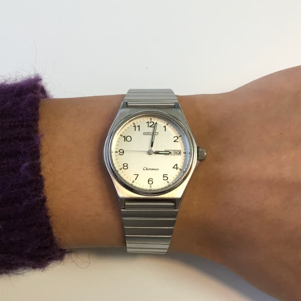 80s seiko chronos arabic index