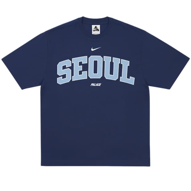 25FW 팔라스 x 나이키 샵 티셔츠 압구정 네이비 XXL