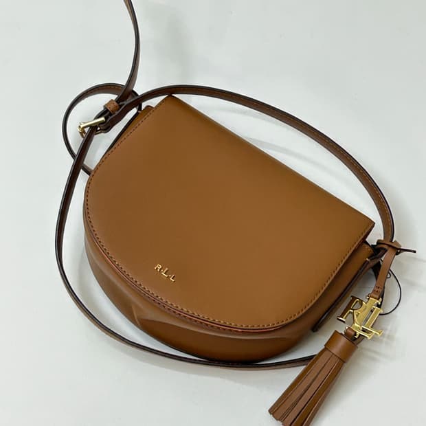 Polo 폴로 랄프로렌 브라운 가죽 크로스백