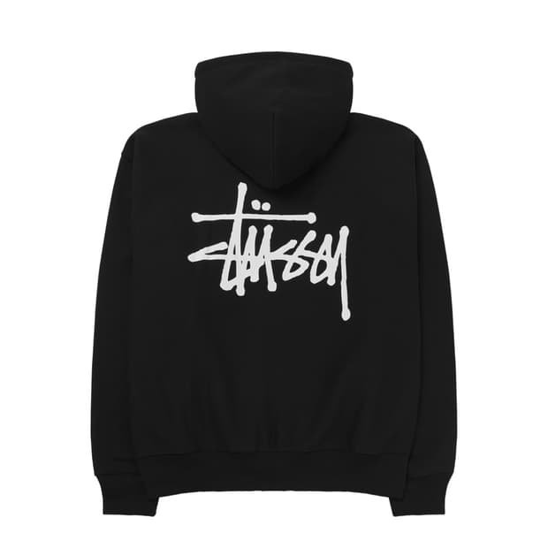 스투시 베이직 후드 집업 블랙 2XL 새상품