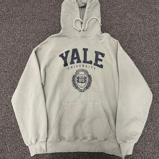 YALE 예일 후드티 카키 XL