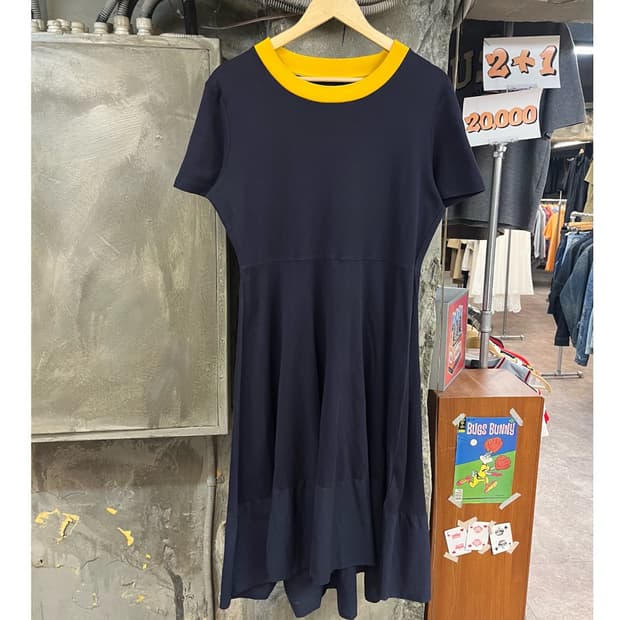 코스 저지 원피스 네이비 L #csz4060