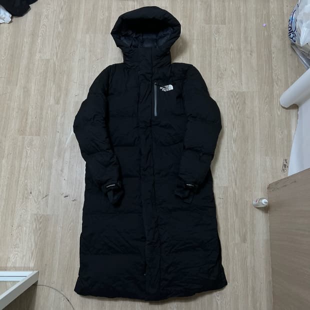 노스페이스 아틀레틱 덕다운 후드 롱패딩 L/100