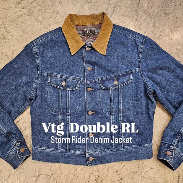 Vtg Double RL_Storm Rider Denim Jacket