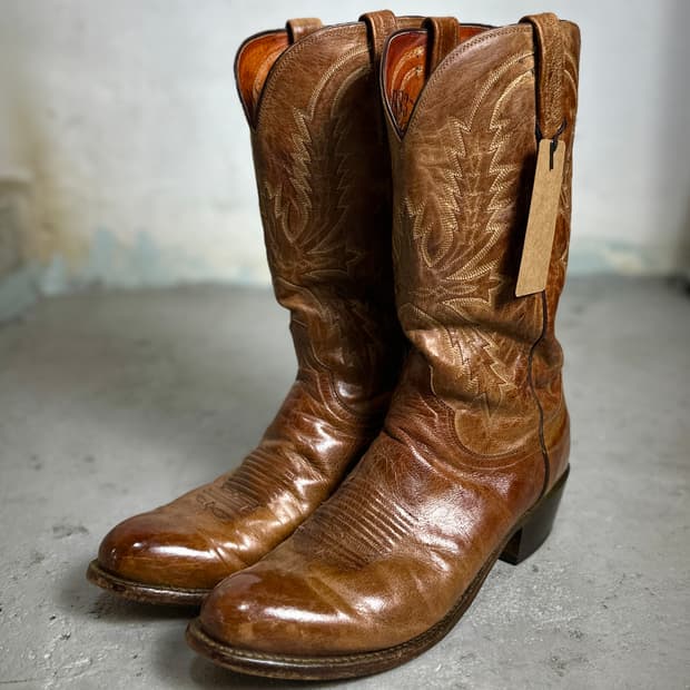 90's USA Made Lucchese 카우보이 웨스턴 부츠