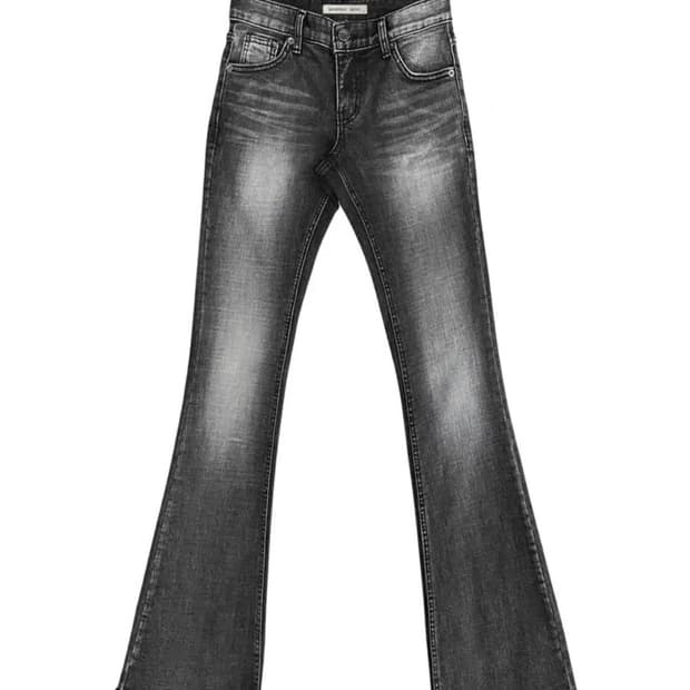 보헤미안서울 부츠컷 데님 팬츠 / 그레이