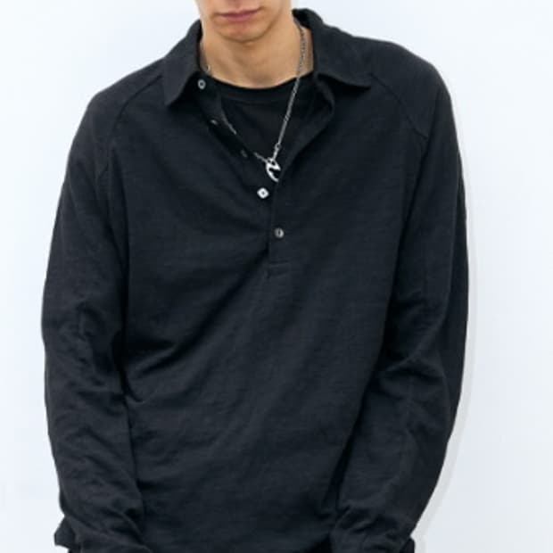 해칭룸 polo tee black m사