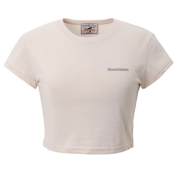 쓰리타임즈 Eco logo short sleeve tee 숏슬리브 티셔츠