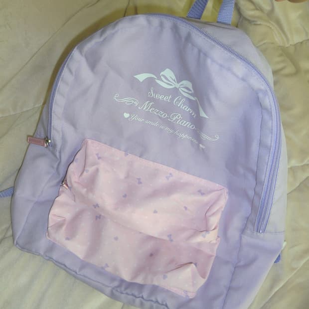 메조피아노 도트 백팩 mezzo piano 빈티지 러블리 니혼진 모리걸