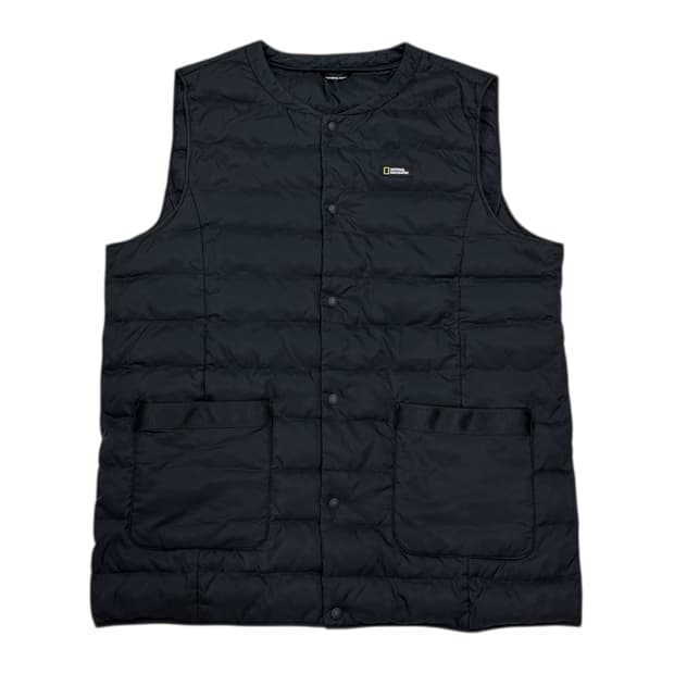 내셔널지오그래픽 스윙 덕다운 경량 패딩 조끼 블랙 2XL 110