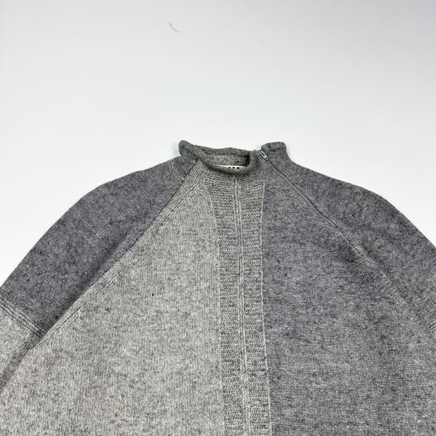 VTG 빈티지 이태리 모크넥 그레이 니트 (L)