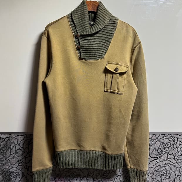 RRL 더블알엘 숄카라 스웻셔츠
