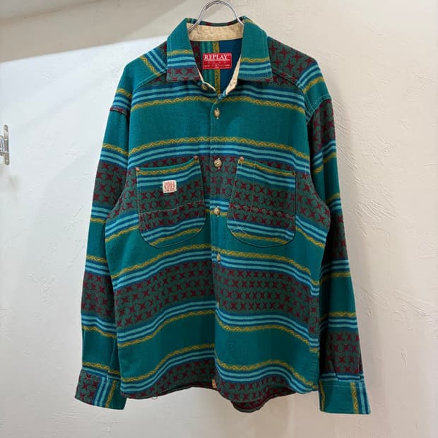 리플레이 스타 울 셔츠 made in Italy