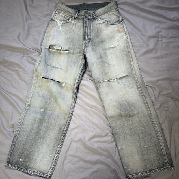 [3] 안셀름 크래쉬 스트레이트 셀비지 데님