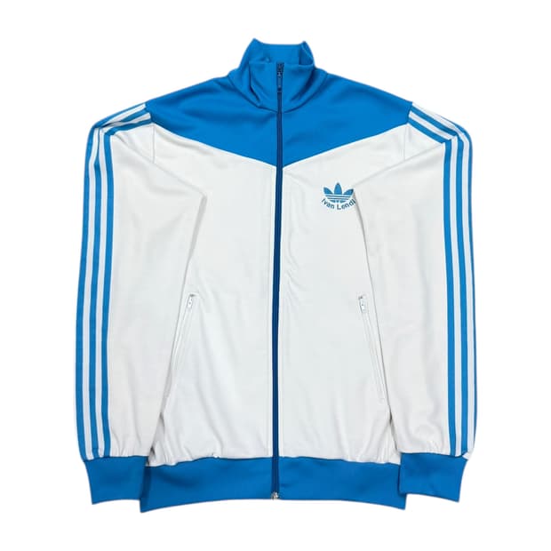 아디다스 빈티지 김채원깔 아이반 랜디 트랙탑 져지 자켓 화이트 블루 M