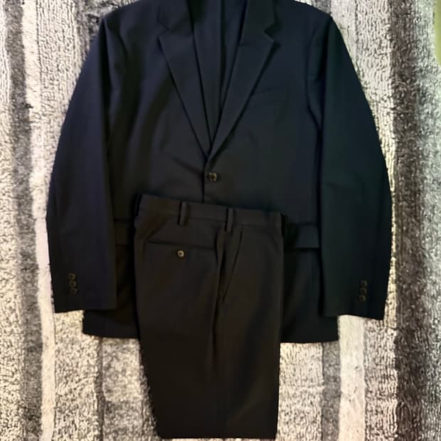 유니클로 감탄 셋업 네이비