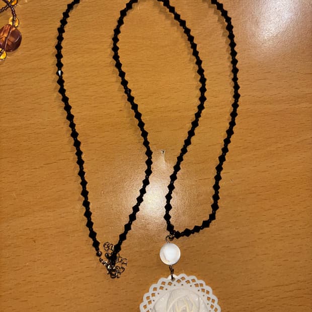 Vintage Cow-bone necklace