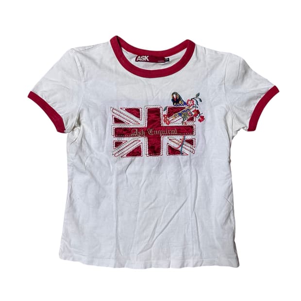 ASK y2k 링거티셔츠