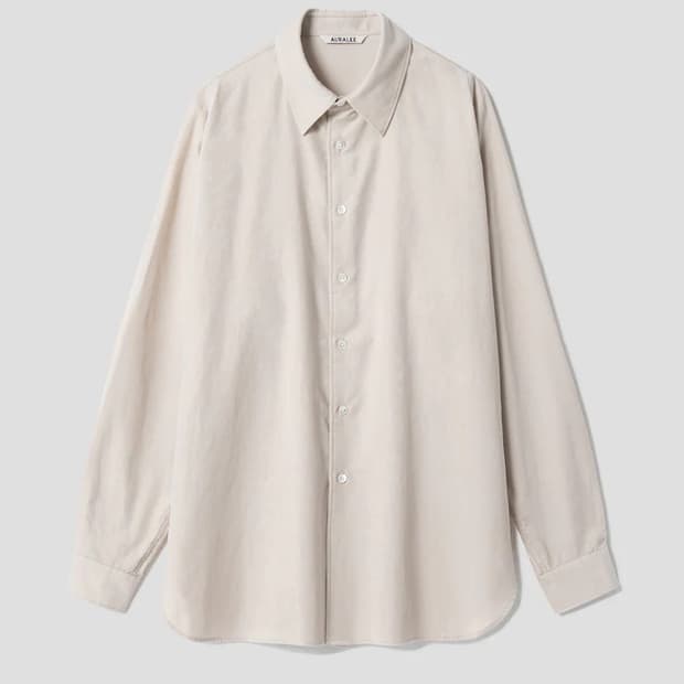 오라리 셔츠 코듀로이 베이지