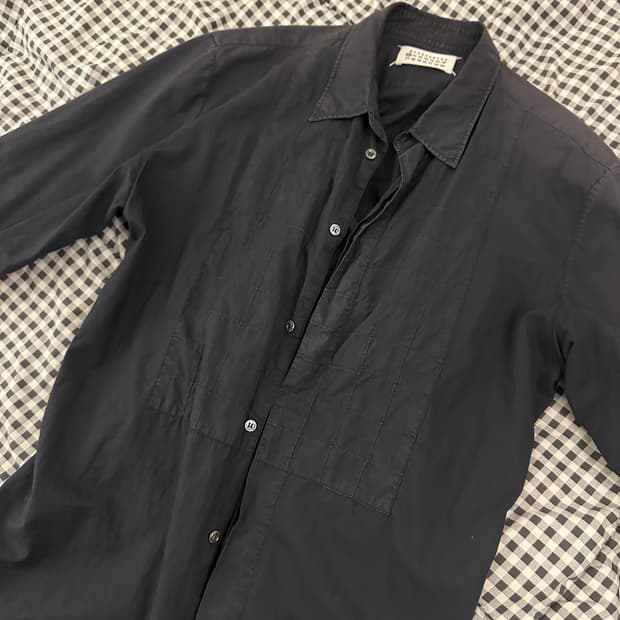 07aw 마틴 마르지엘라 셔츠 네이비