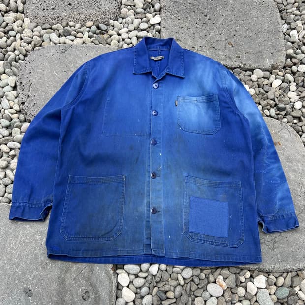 SUN FADED HARD WASHING VINTAGE 프렌치워크자켓