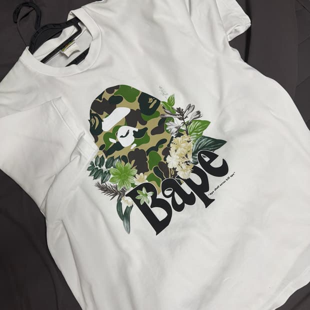 BAPE Botanical Floral Ape Head Tee 