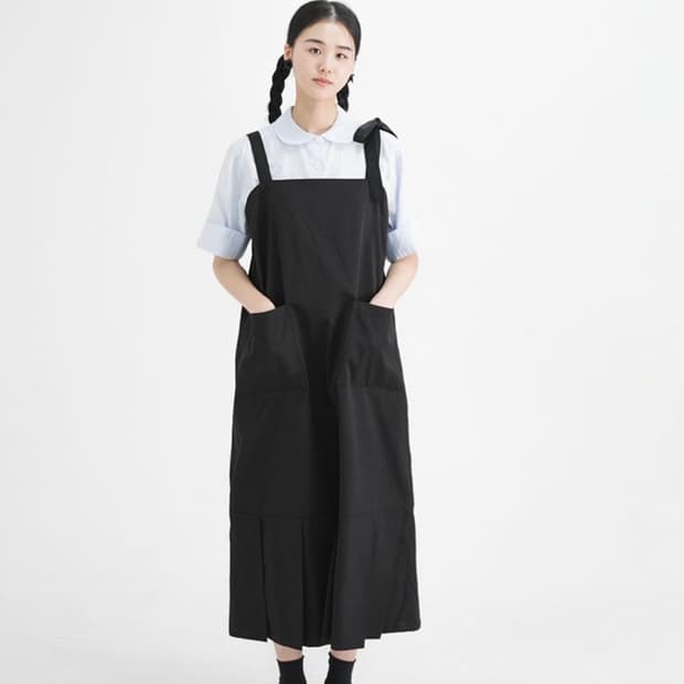 유노이아 아웃포켓 리본 드레스