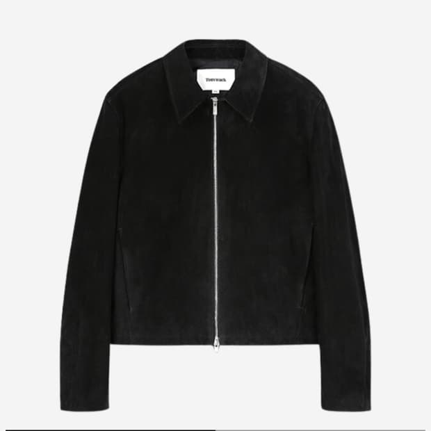 토니웩 24fw 스웨이드 블루종 집자켓 블랙 XL