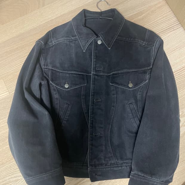 coor 쿠어 블랙 데님자켓 S