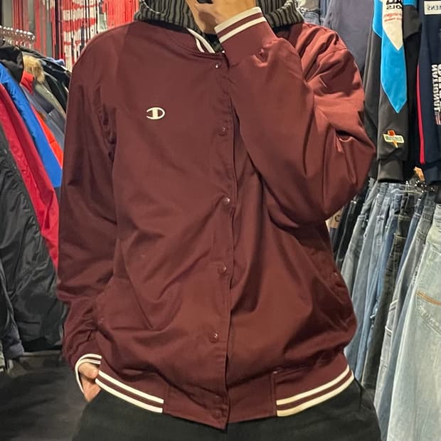 [IM] CHAMPION 챔피온 버건디 자켓